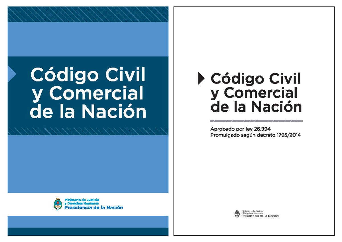 Codigo Civil y Comercial de la Nacion 2x2 - Parte General del Derecho ...