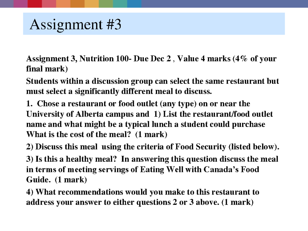 assignment ch 12 global nutrition watch