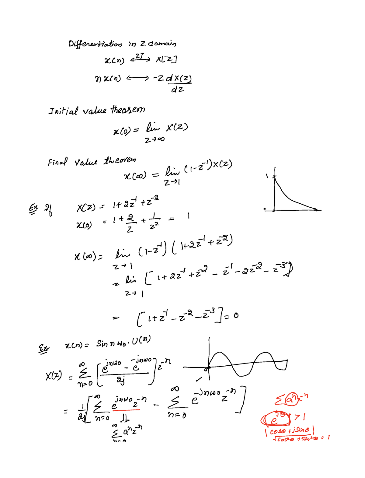 Note 17-Jan-2023 - Notes Of Z Transform - Digital Signal Processing ...