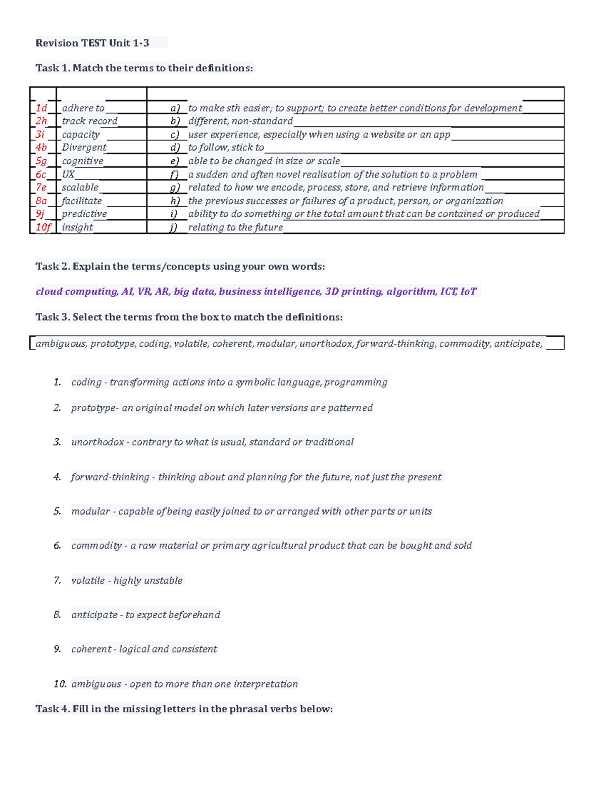 assignment terms review 1 3 (practice)