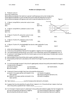 PS 2 - problem solutions - 1 PS 2 FIGURE 1 Refer to Figure 1. Assume ...