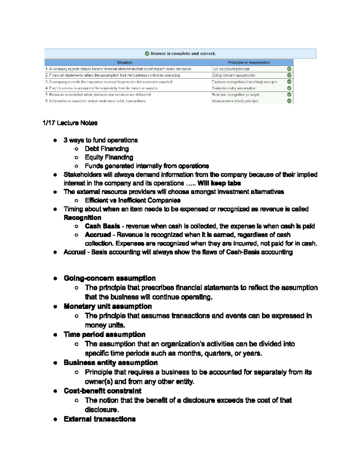 Lecture Notes Accy 202 - Answer is complete and correct. Situation ...