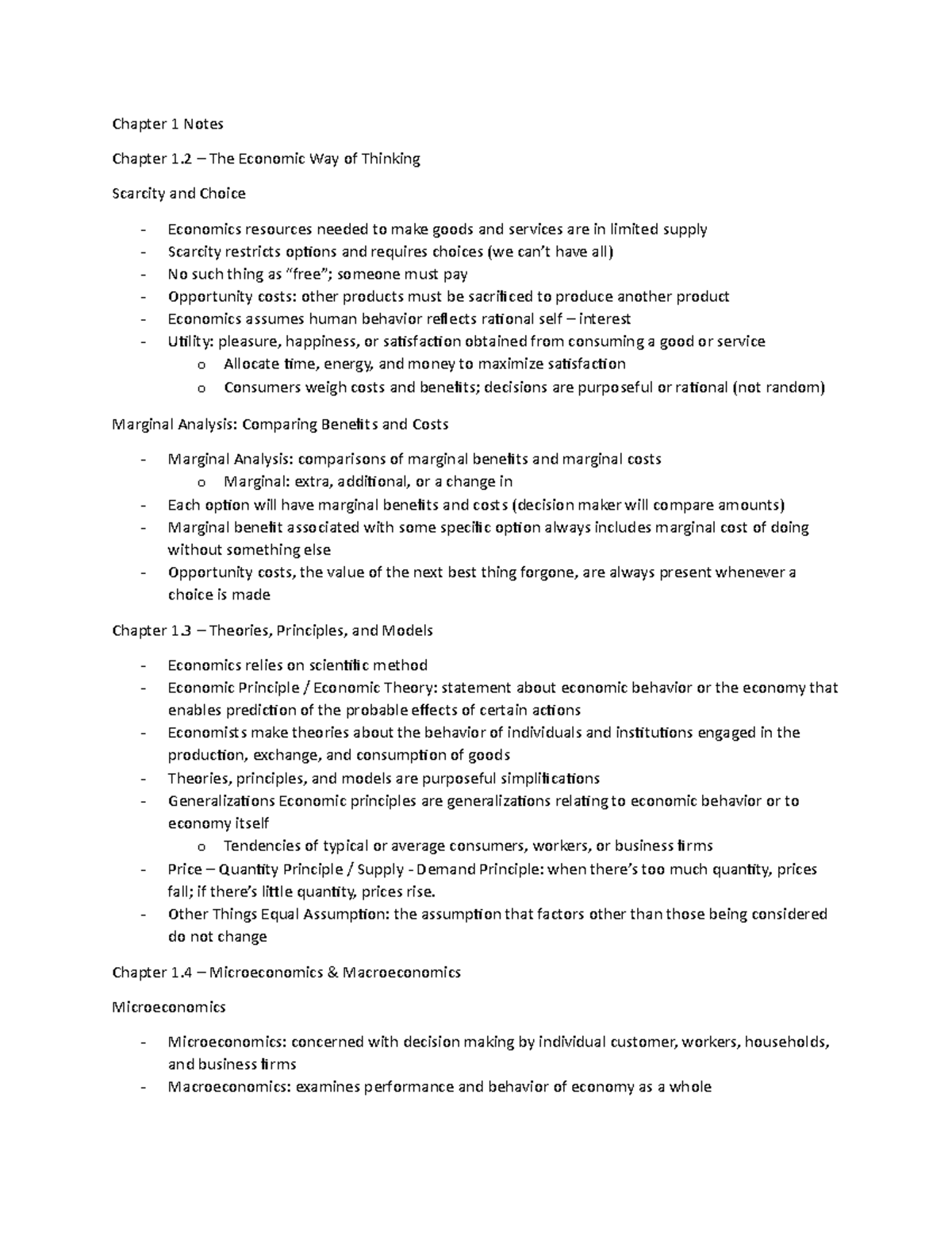 chapter-1-notes-chapter-1-notes-chapter-1-the-economic-way-of