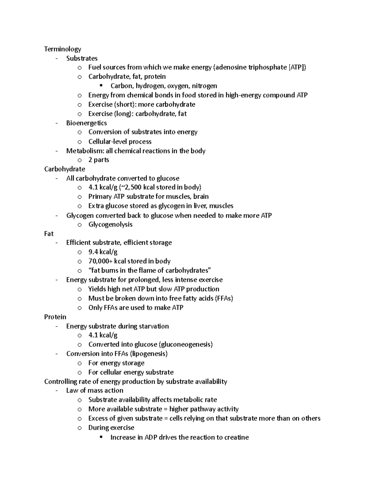 Ch 2 - Fuel For Exercise - Bioenergetics And Muscle Metabolism ...