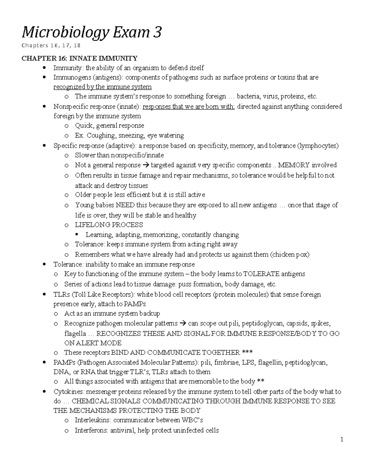4:5:18 Exam 3 Study Guide - Microbiology Exam 3 Chapters 16, 17, 18 ...