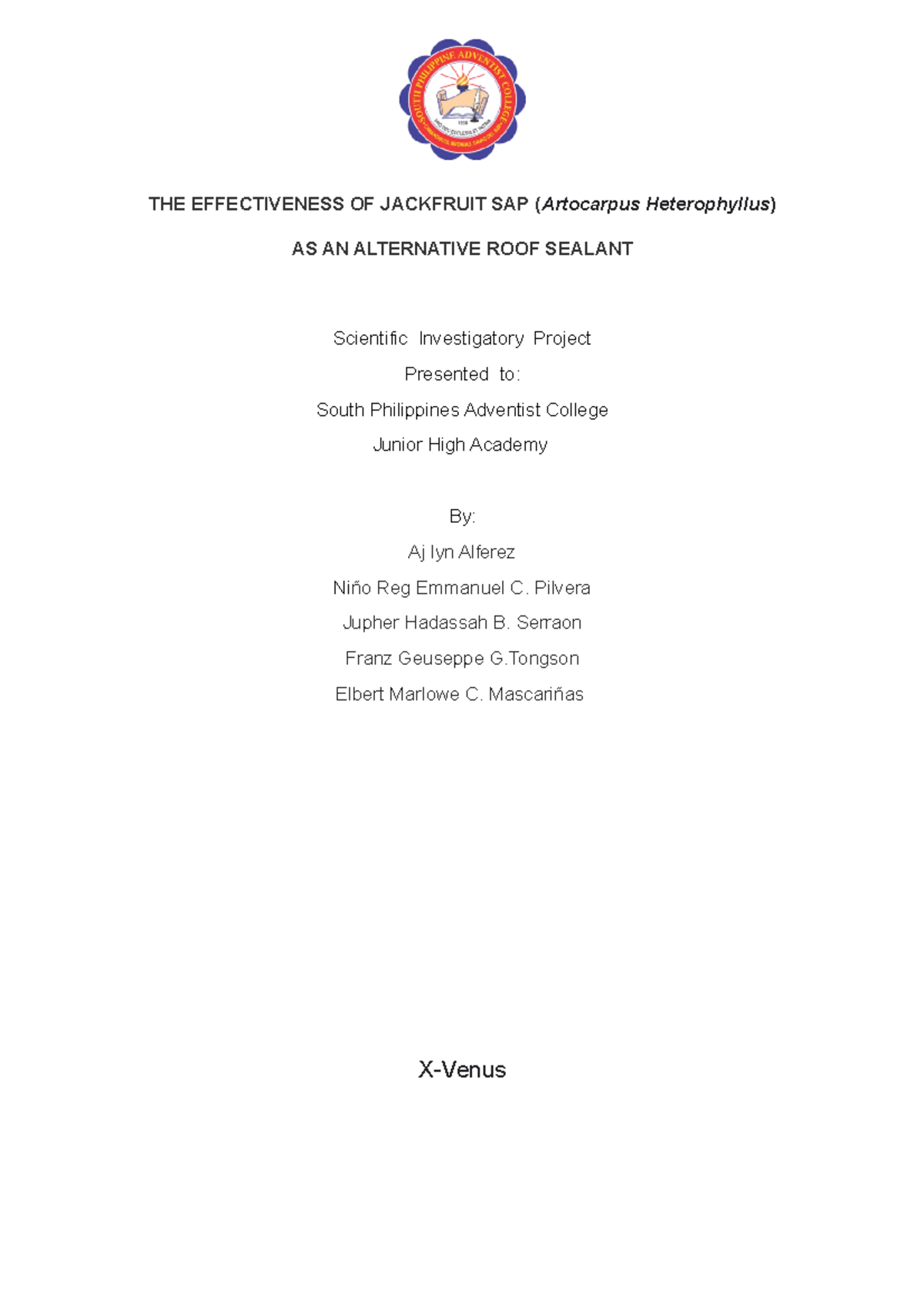 632069486-SIP-docx - dref - THE EFFECTIVENESS OF JACKFRUIT SAP