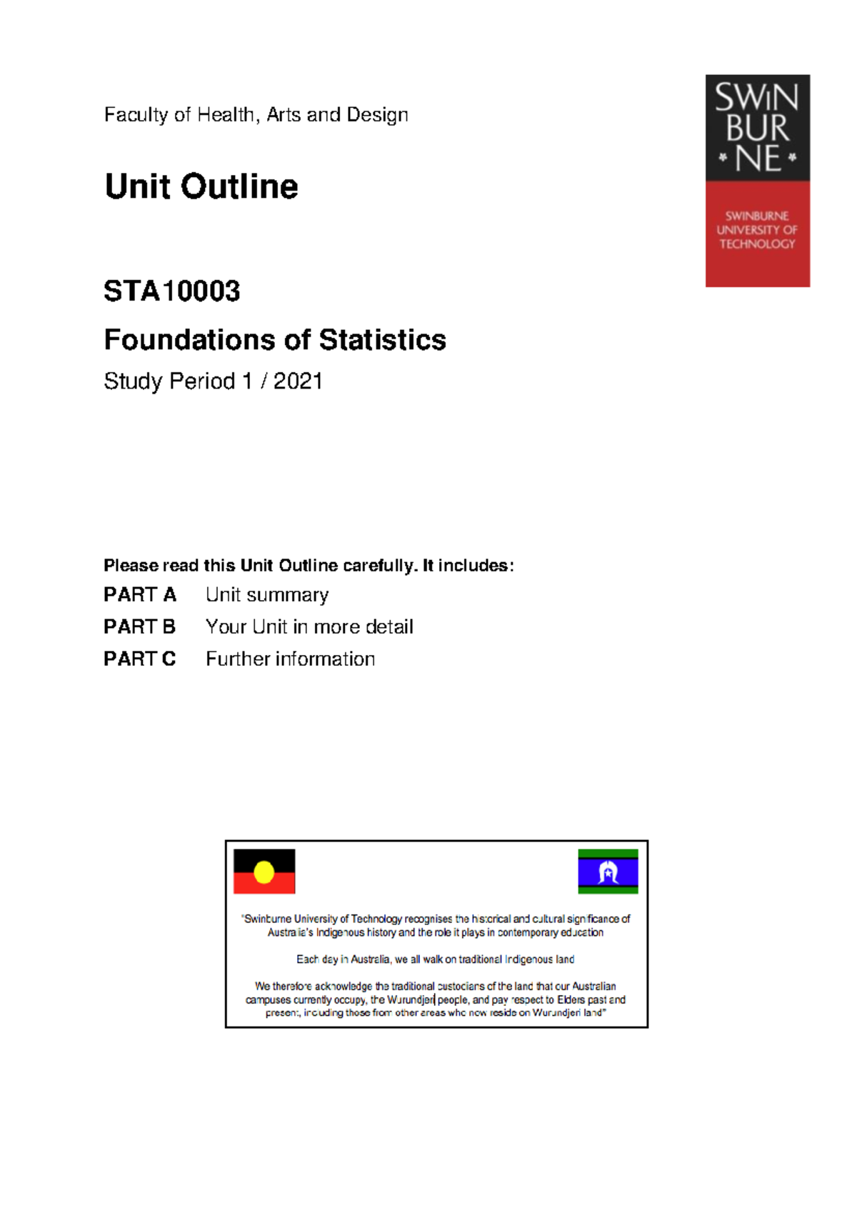 Foundation Of Statistics Syllabus Faculty Of Health Arts And