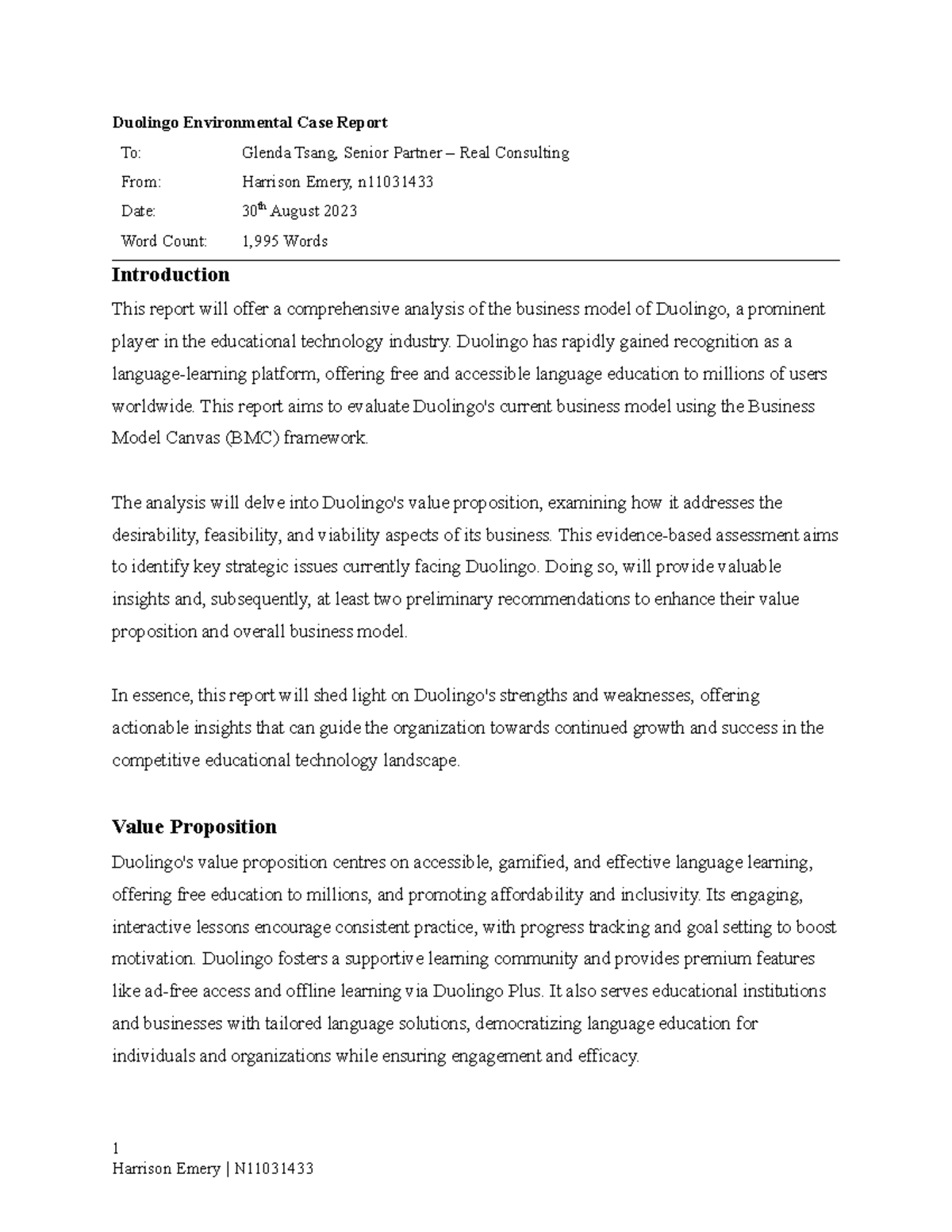 MGB133 A1 - Duolingo Environmental Scan Report - Duolingo Environmental ...