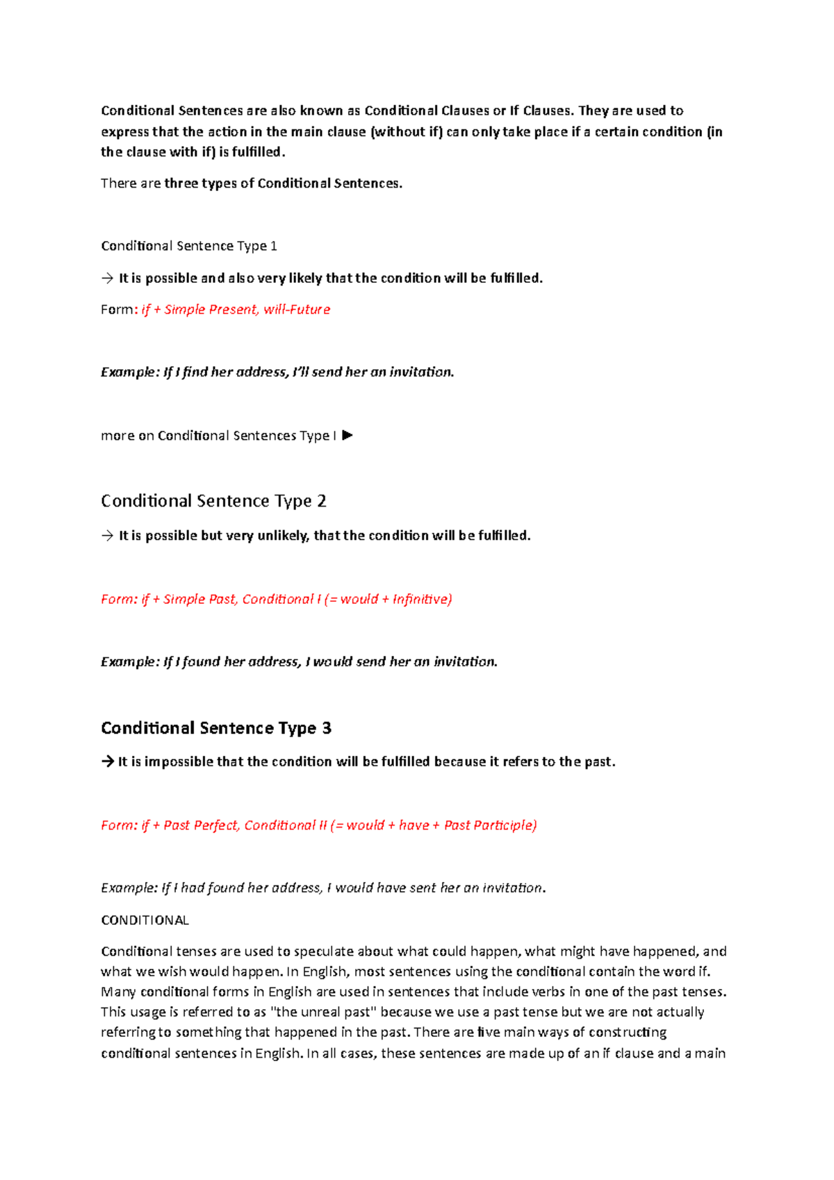 Conditional Sentences If Unless Should Conditional Sentences Are Also Known As