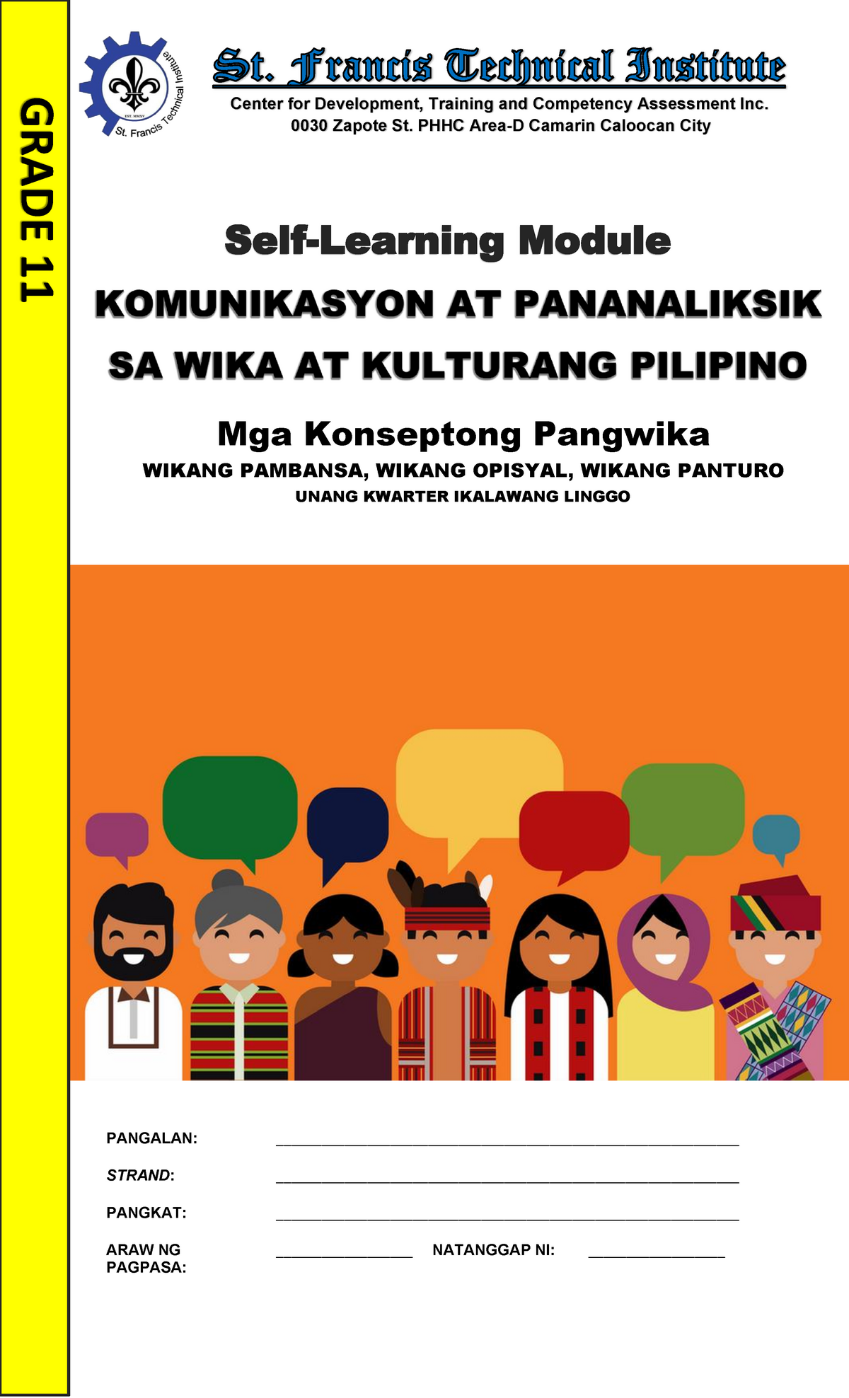 Week Komunikasyon At Pananaliksik Sa Wika At Kulturang Pilipino