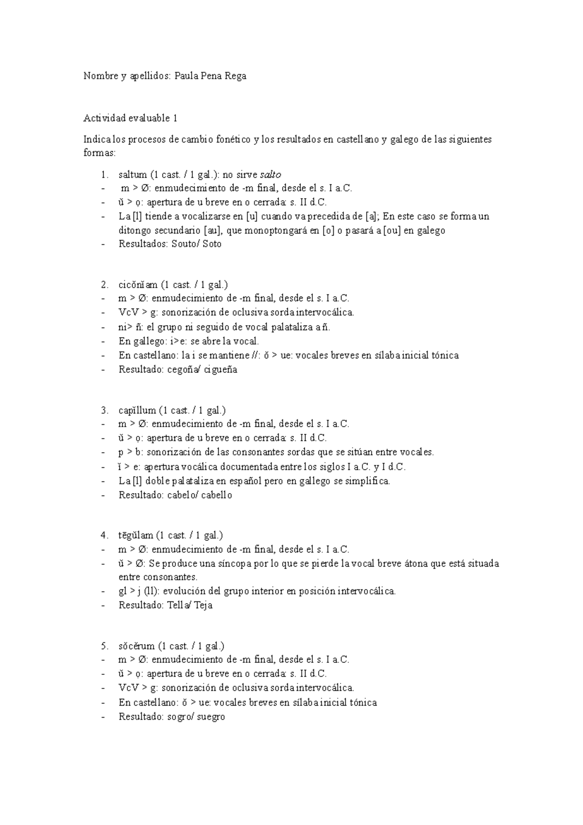 Actividad Evaluable 1 Nombre Y Apellidos Paula Pena Rega Actividad Evaluable 1 Indica Los Studocu