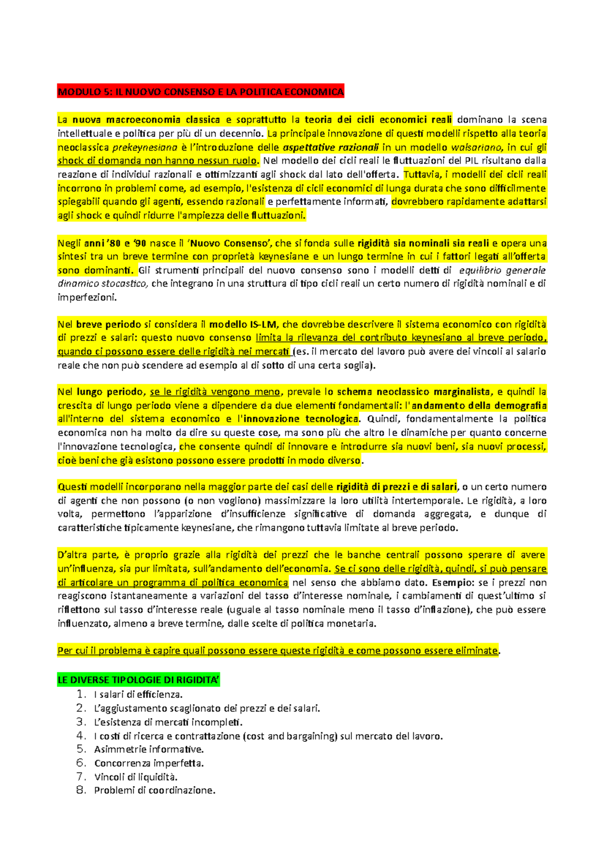 Modulo 5 Lopes Riassunti - MODULO 5: IL NUOVO CONSENSO E LA POLITICA ...