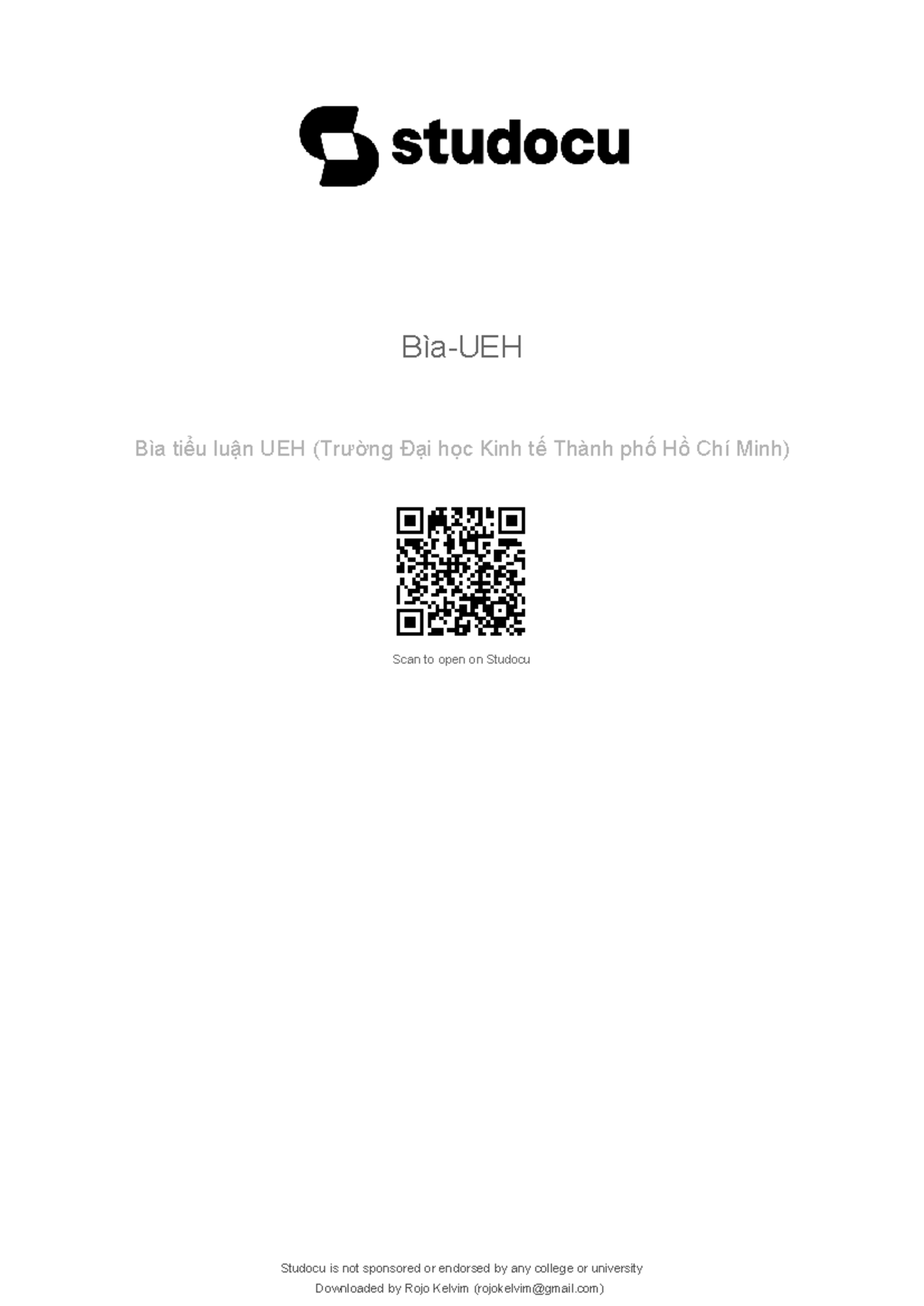 Bià tiểu luận ueh - Downloaded by Rojo Kelvim (rojokelvim@gmail) Bìa ...