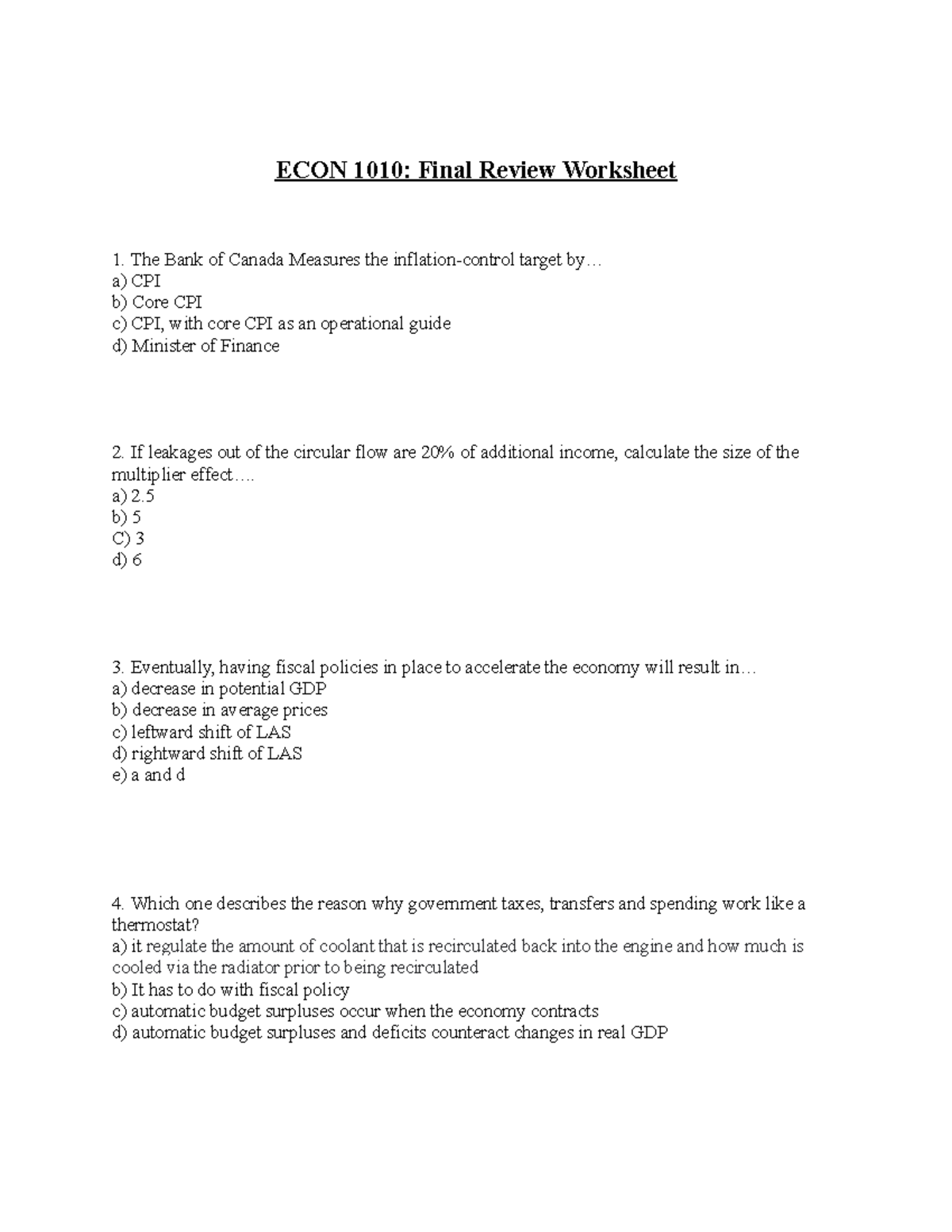 Econ 1010 Exam 1 - 3u2biww