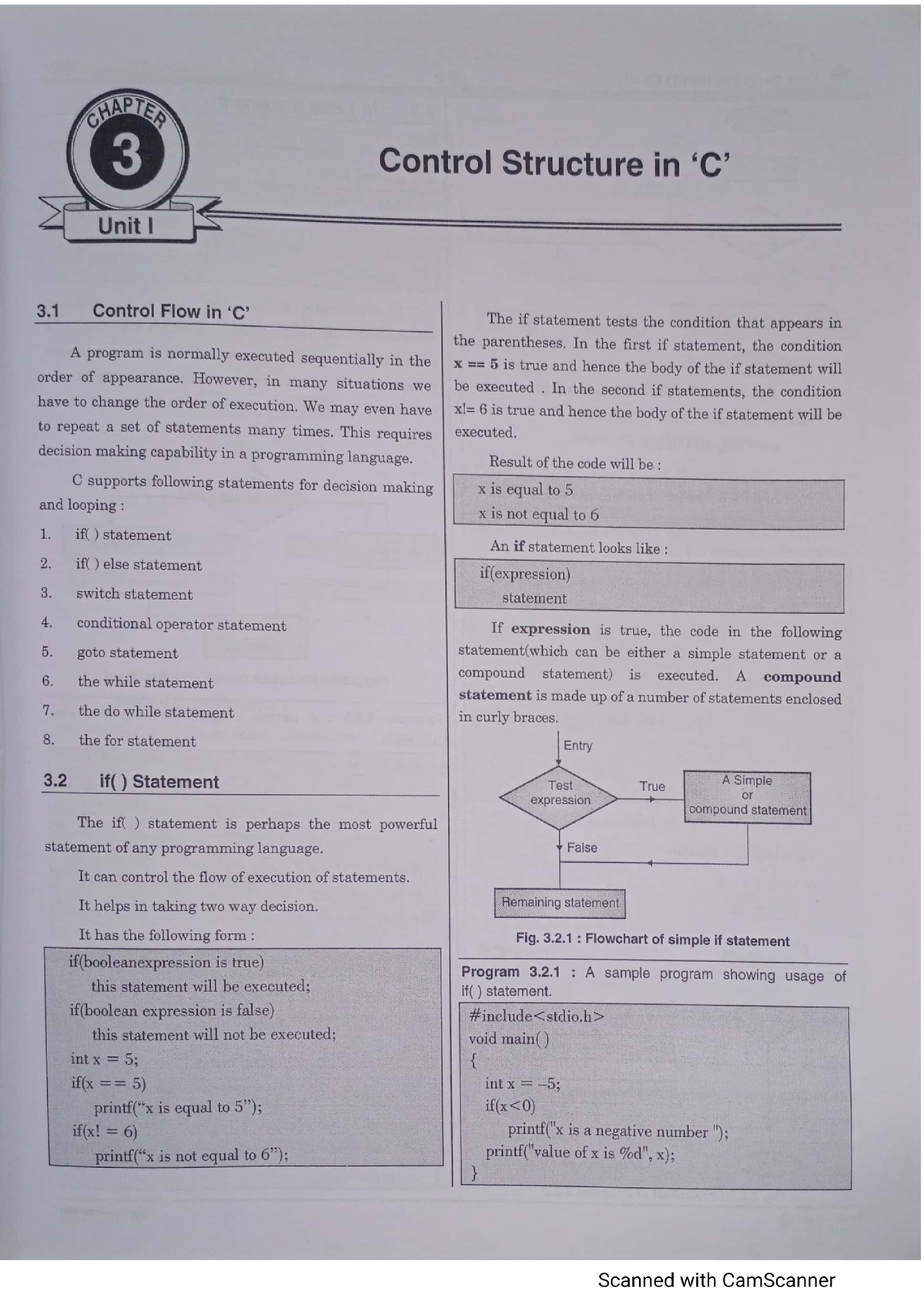 Three Type Of Control Structure In C