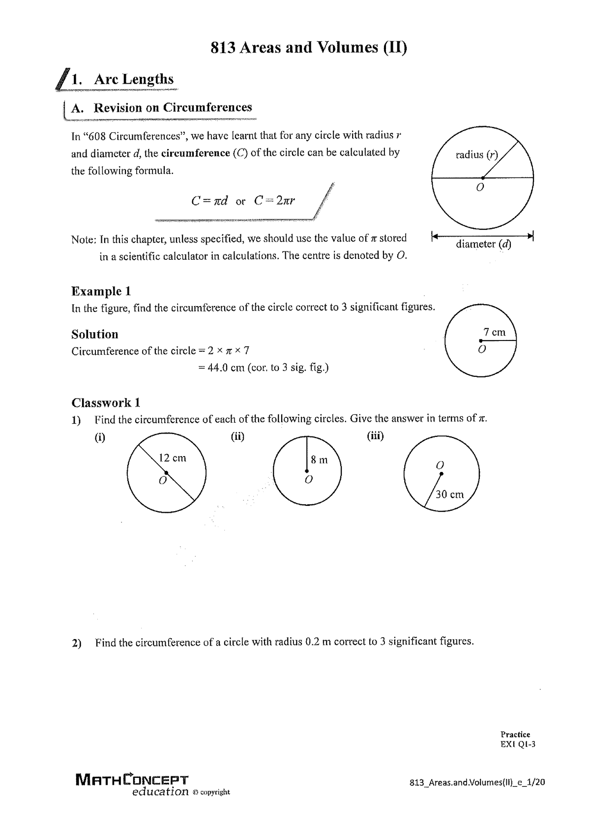 Circle Notes - Revision Materials - University mathematics I - Studocu