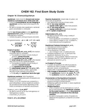 Gen Chem II Exam 2 - CHEM 1312 - Studocu