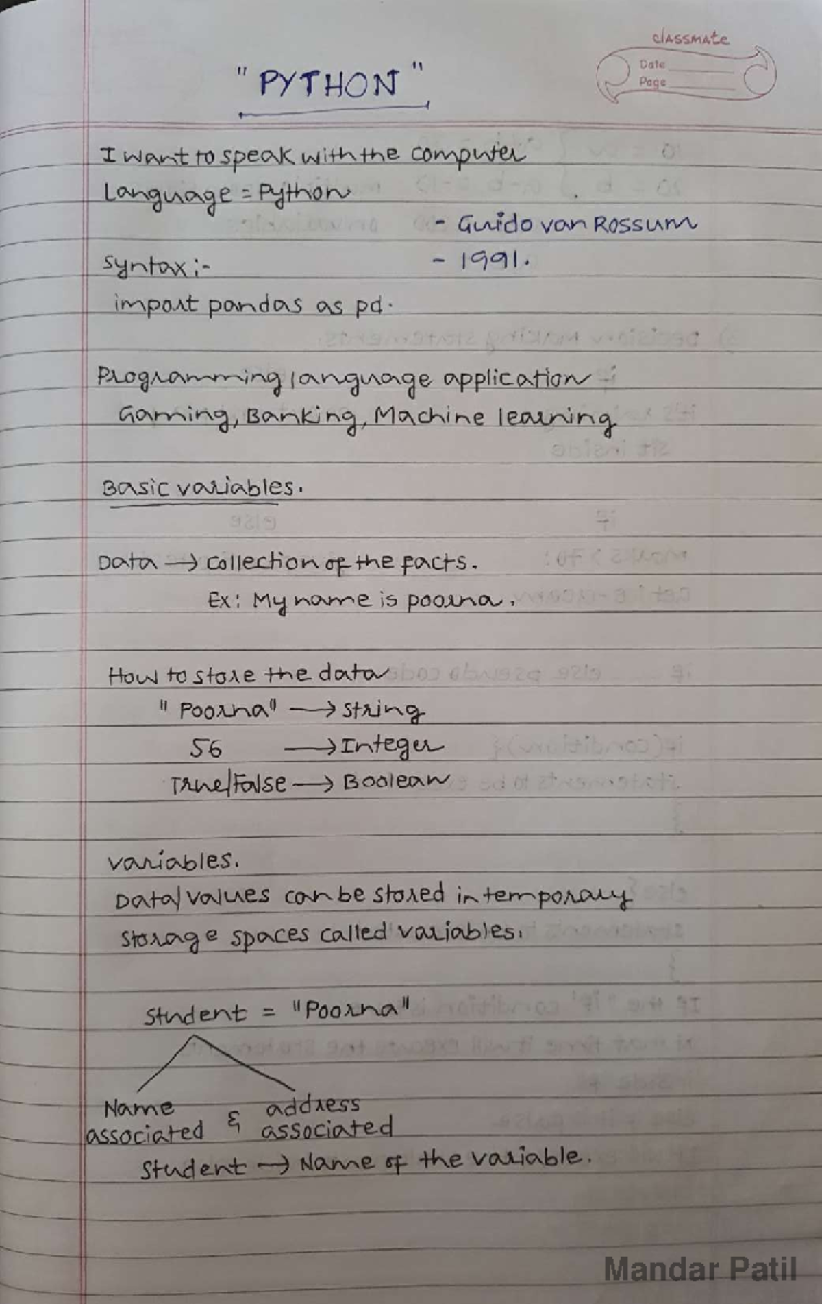 Python Basics to Advanced Notes - Computer Network - Studocu