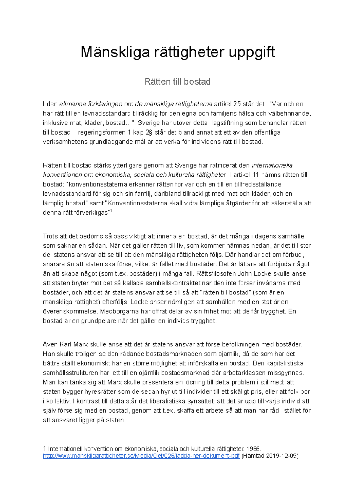 Mänskliga rättigheter uppgift - Mänskliga rättigheter uppgift Rätten ...
