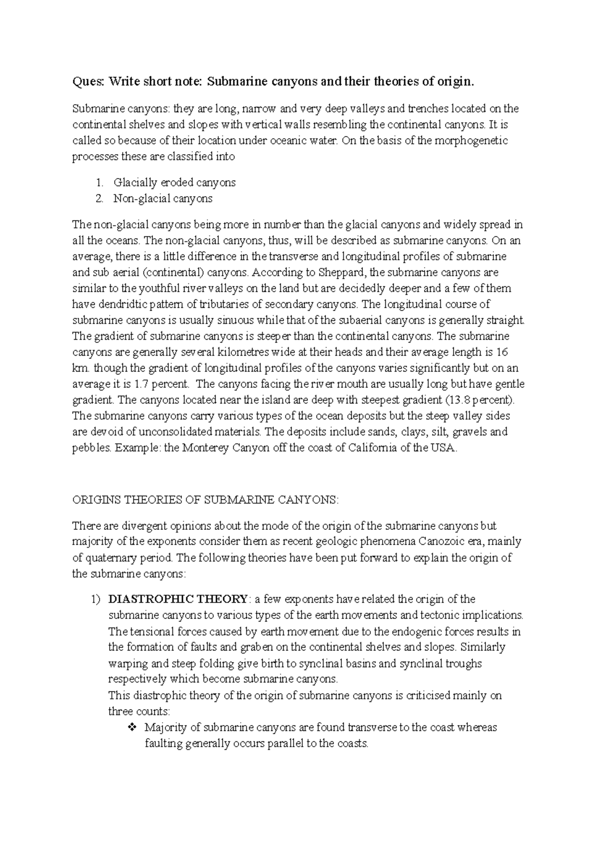 submarine-canyons-it-includes-diagrams-ques-write-short-note