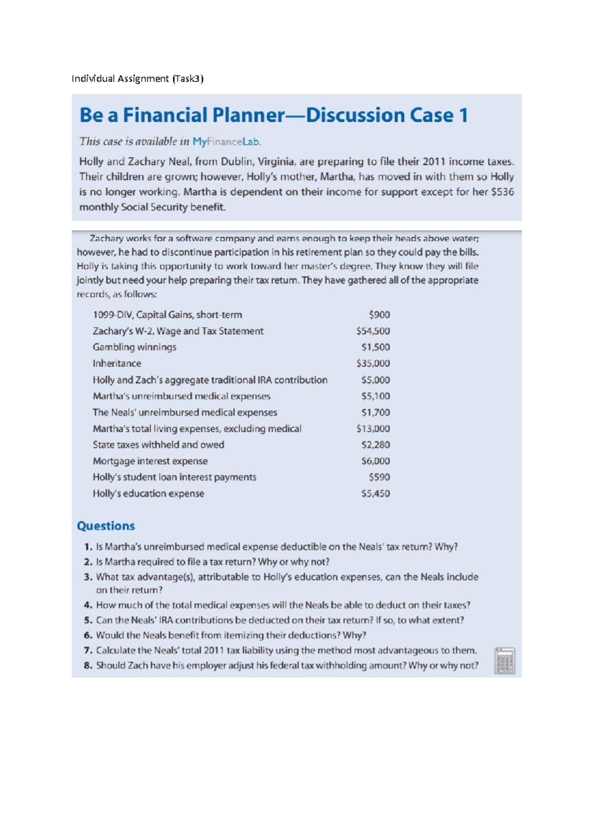 3 07 financial planning graded assignment