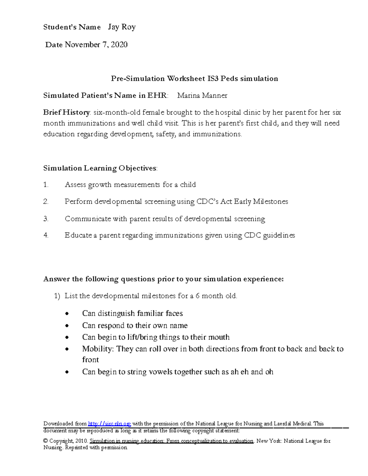 Labetalol Med card SIM - Pre assignment for Simulation Experience