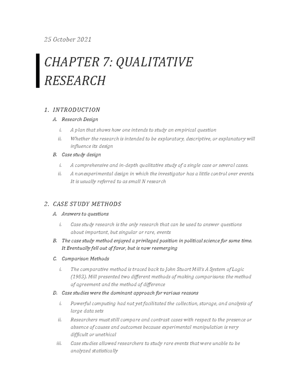 research chapter 7