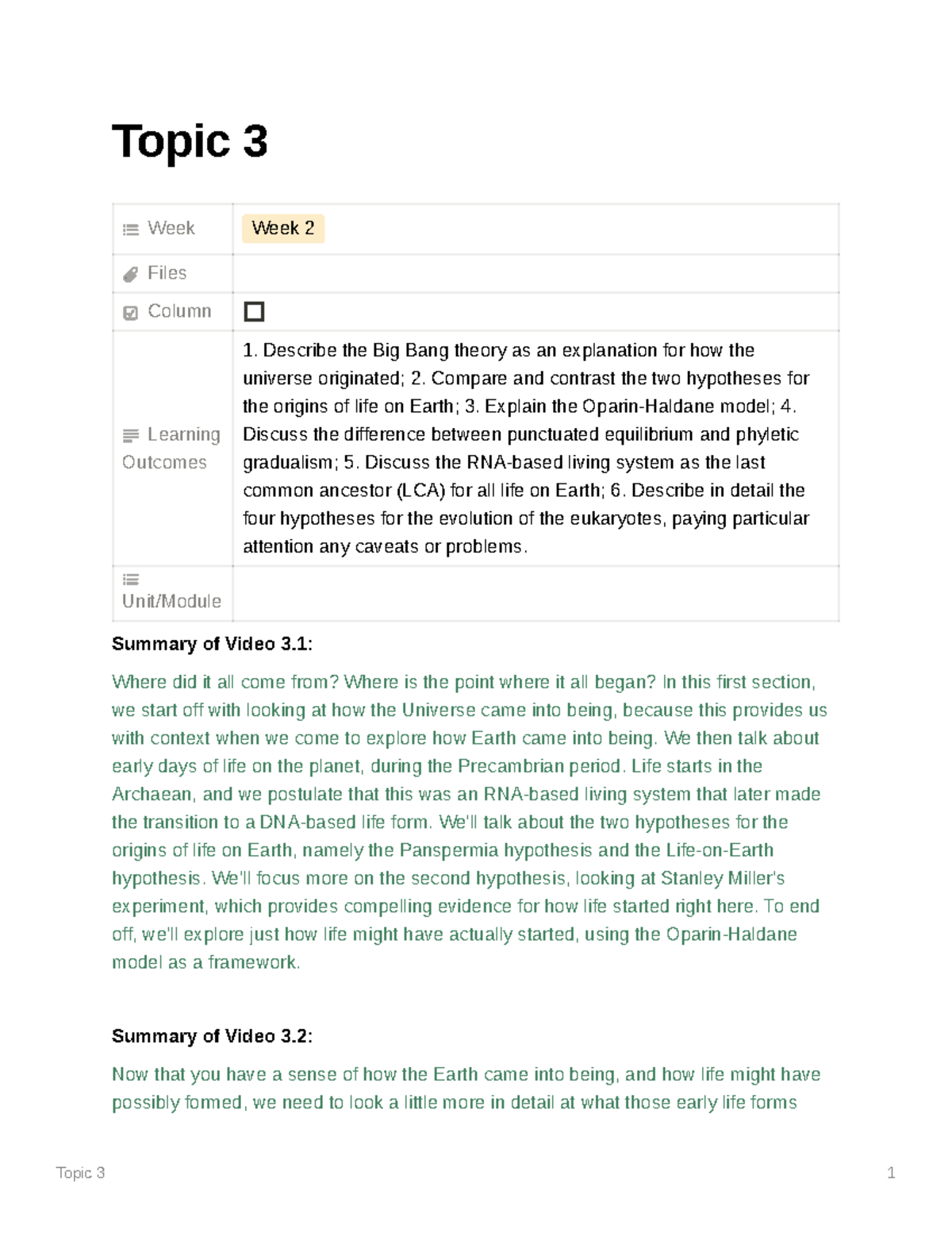 Topic 3 - Week Two - Topic 3 Week Week 2 Files Column Learning Outcomes ...