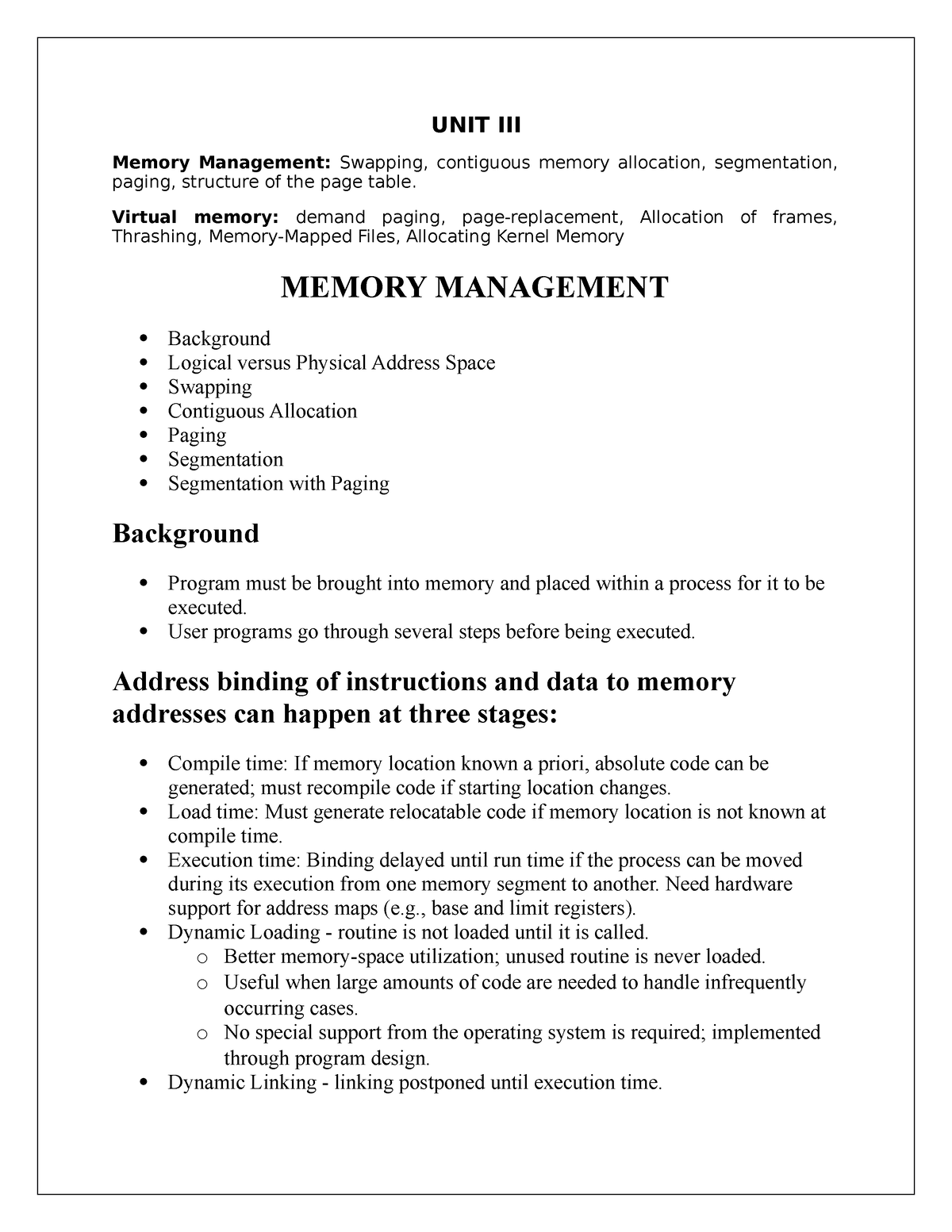 os-unit-iii-unit-iii-memory-management-swapping-contiguous-memory