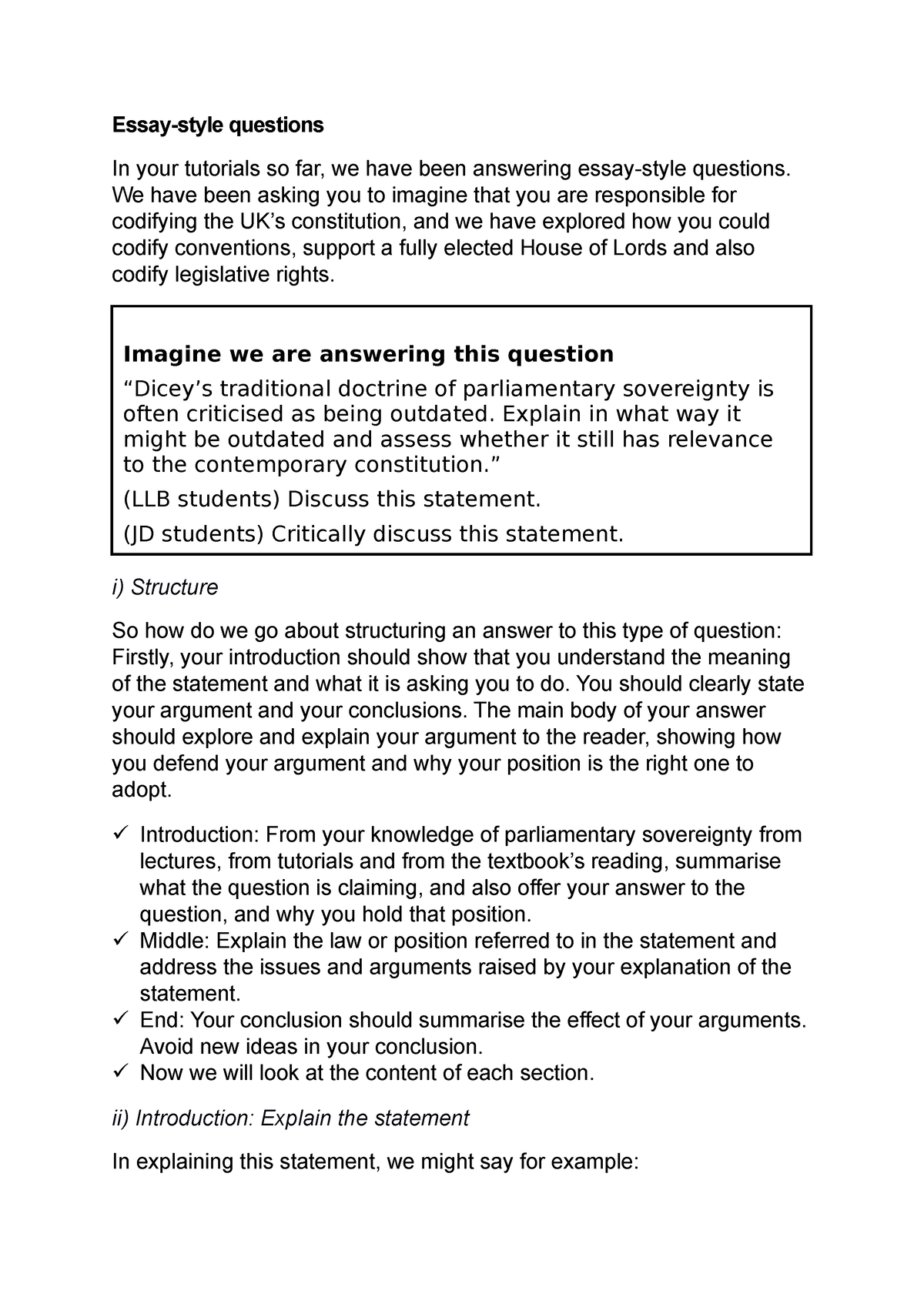 how to answer how far essay questions