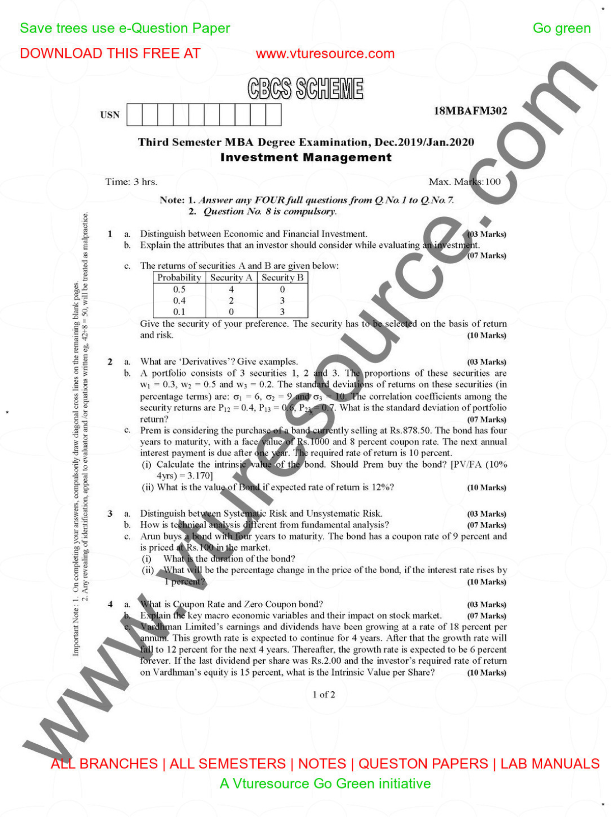 Jan2020 Paper Human Resource Management Studocu