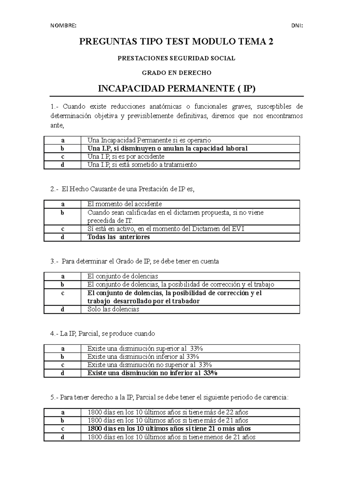 TEST Modulo 2 I - tipo test examen pss - PREGUNTAS TIPO TEST MODULO ...