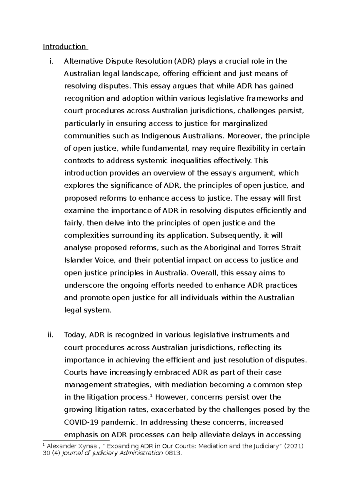Civil Procedures draft 2 2 - Introduction i. Alternative Dispute ...