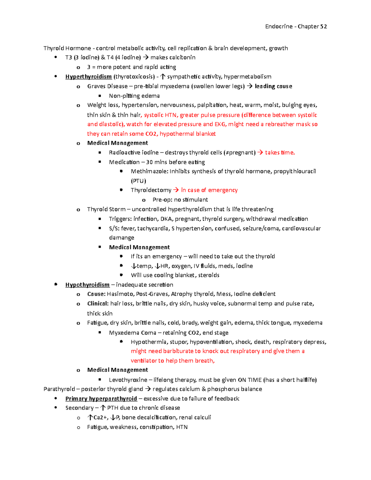 Endocrine - Medication – 30 mins before eating Methimazole: Inhibits ...