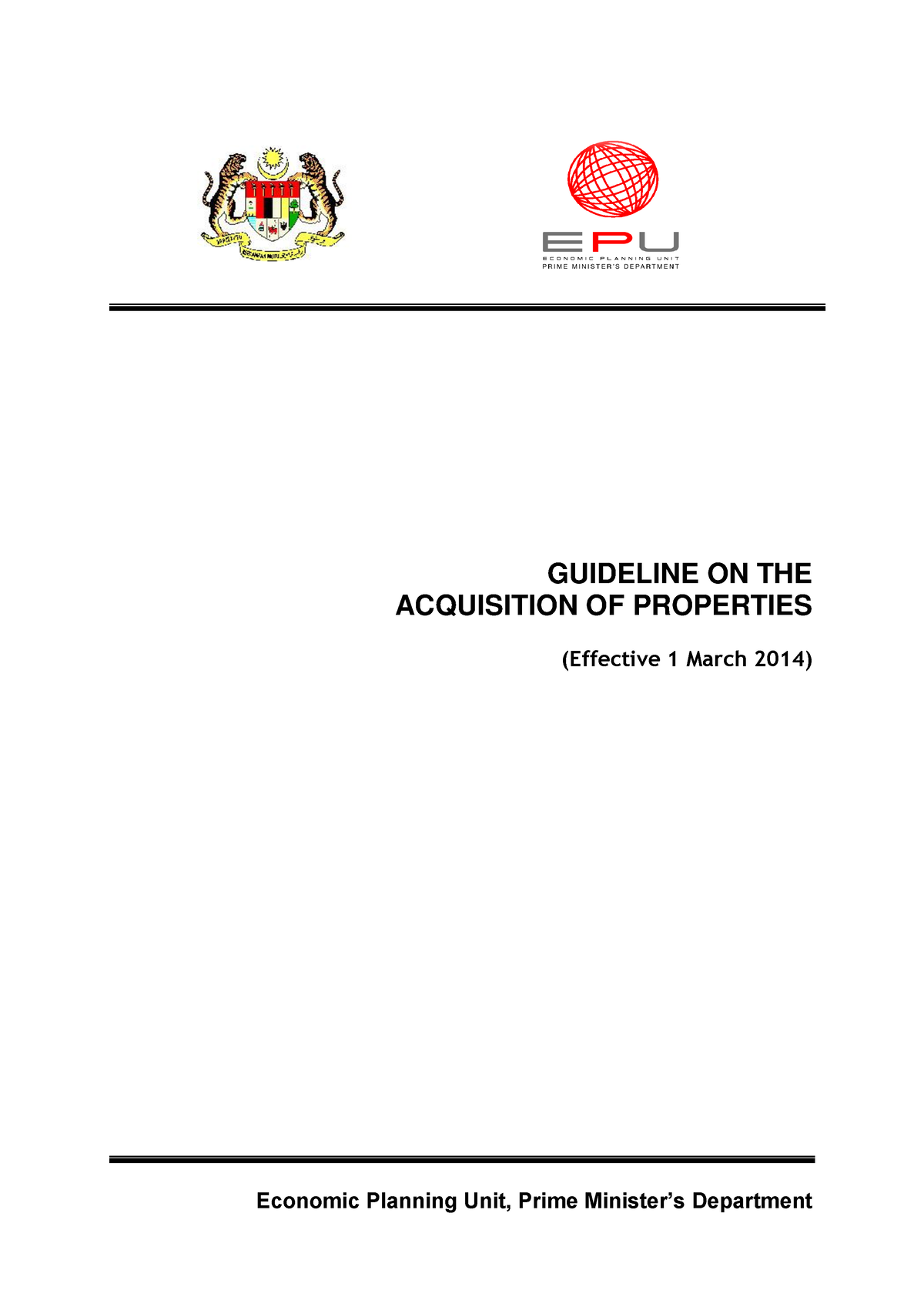 Topic 3 - 2014 Guideline ON THE Acquisition OF Properties - GUIDELINE ...