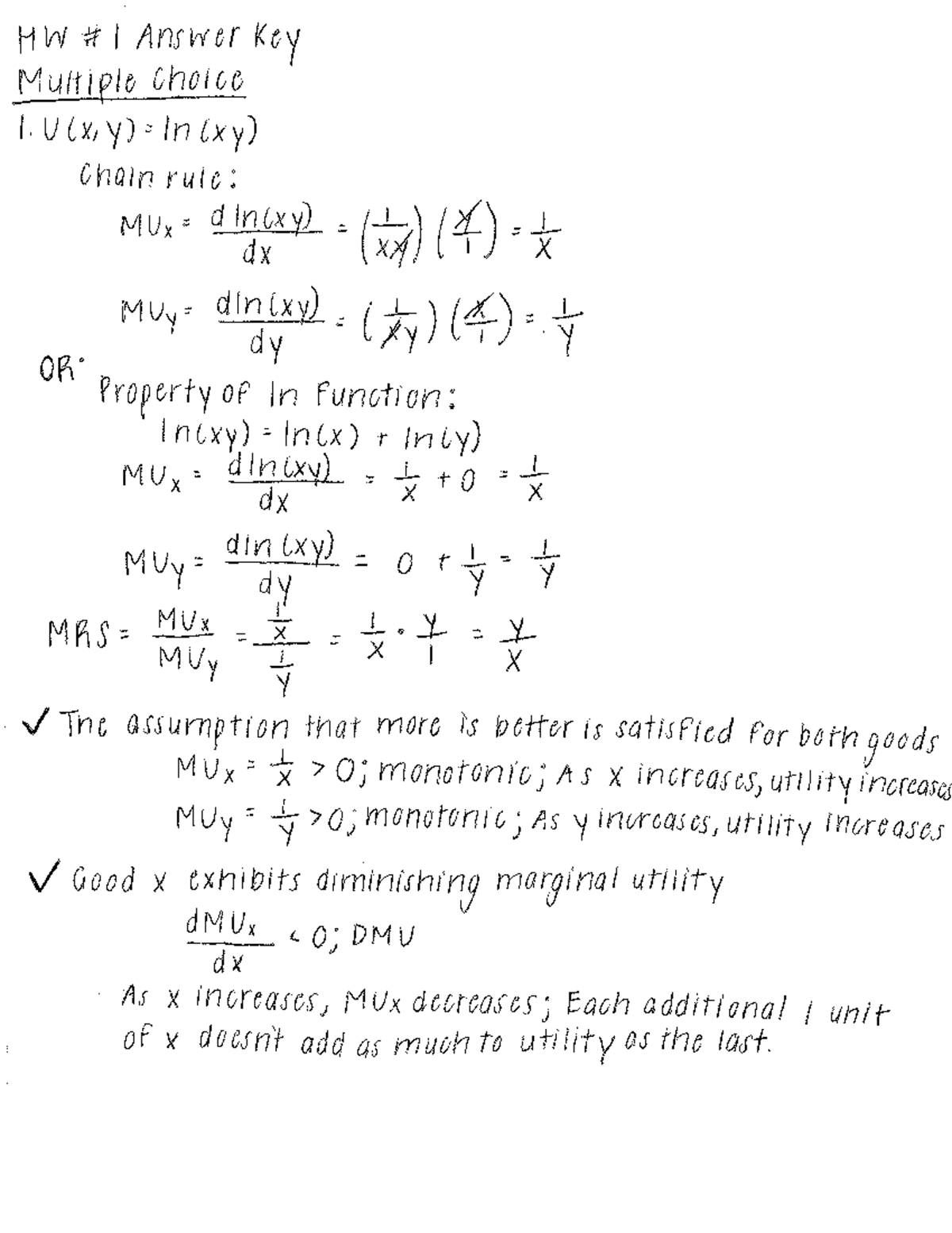 Spring 2016 Homework+ 1+Answer+Key - HW 4;? l ﬂmwer My _I,\/)~‘=lnéxy ...