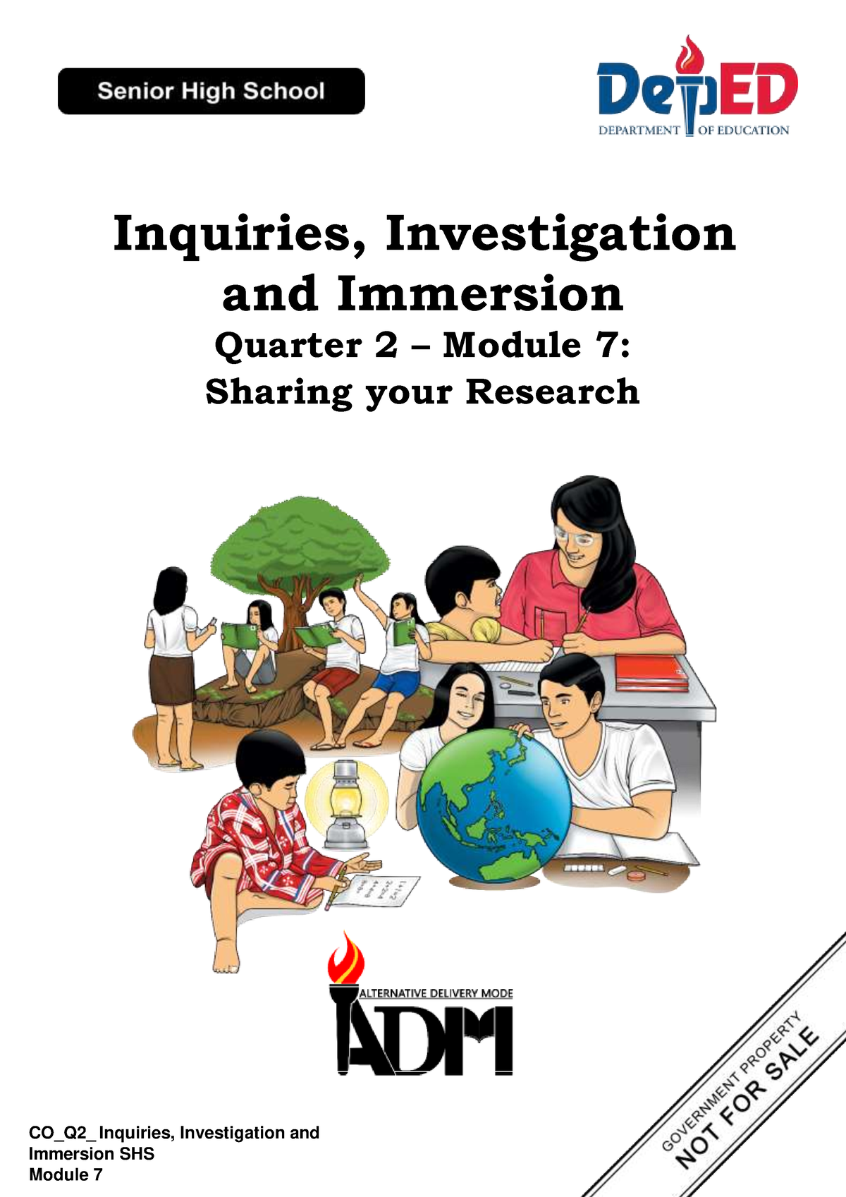 III12 Q2 Mod7 Sharing Your Research - CO_Q2_ Inquiries, Investigation ...