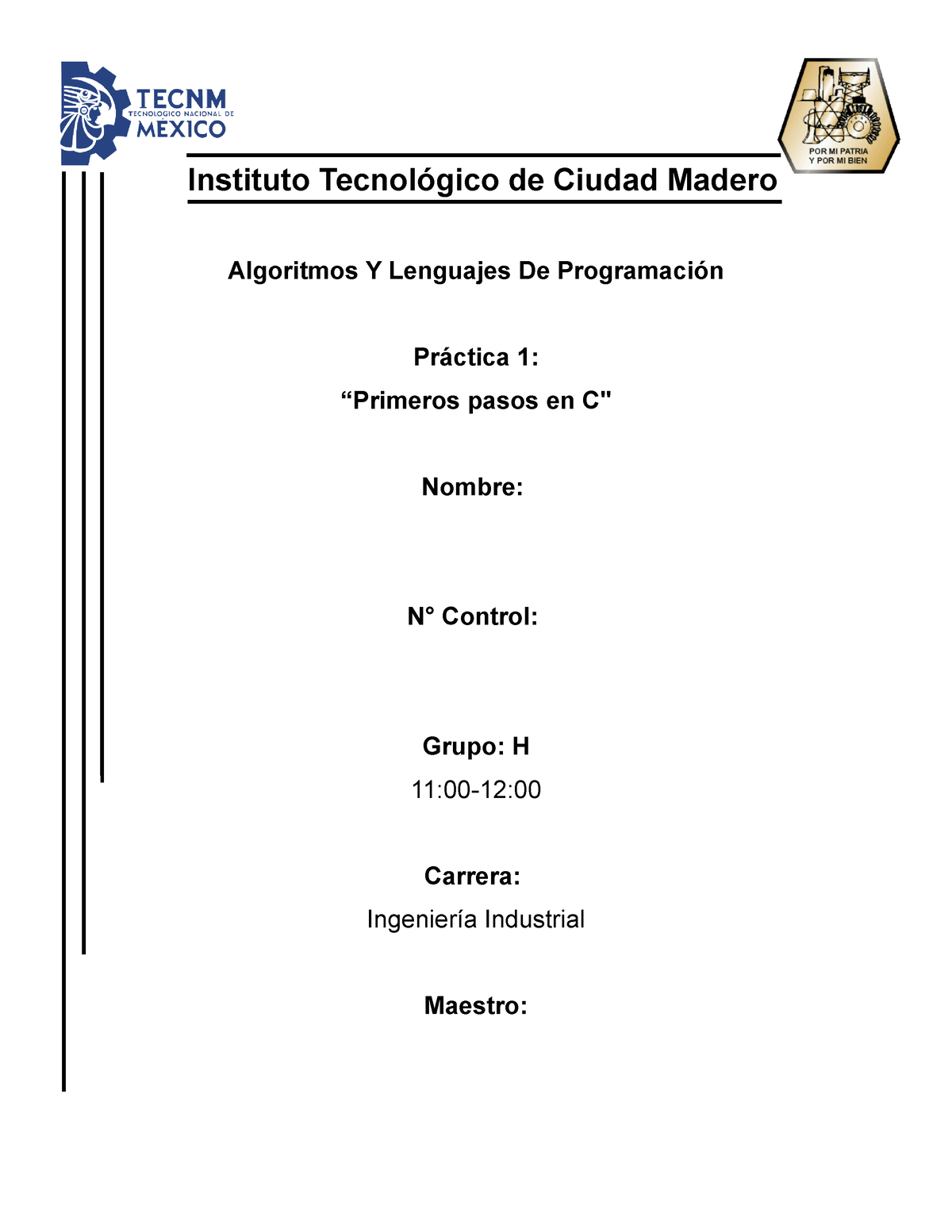 Practica 1 Reporte Dev c++ - Instituto Tecnológico de Ciudad Madero