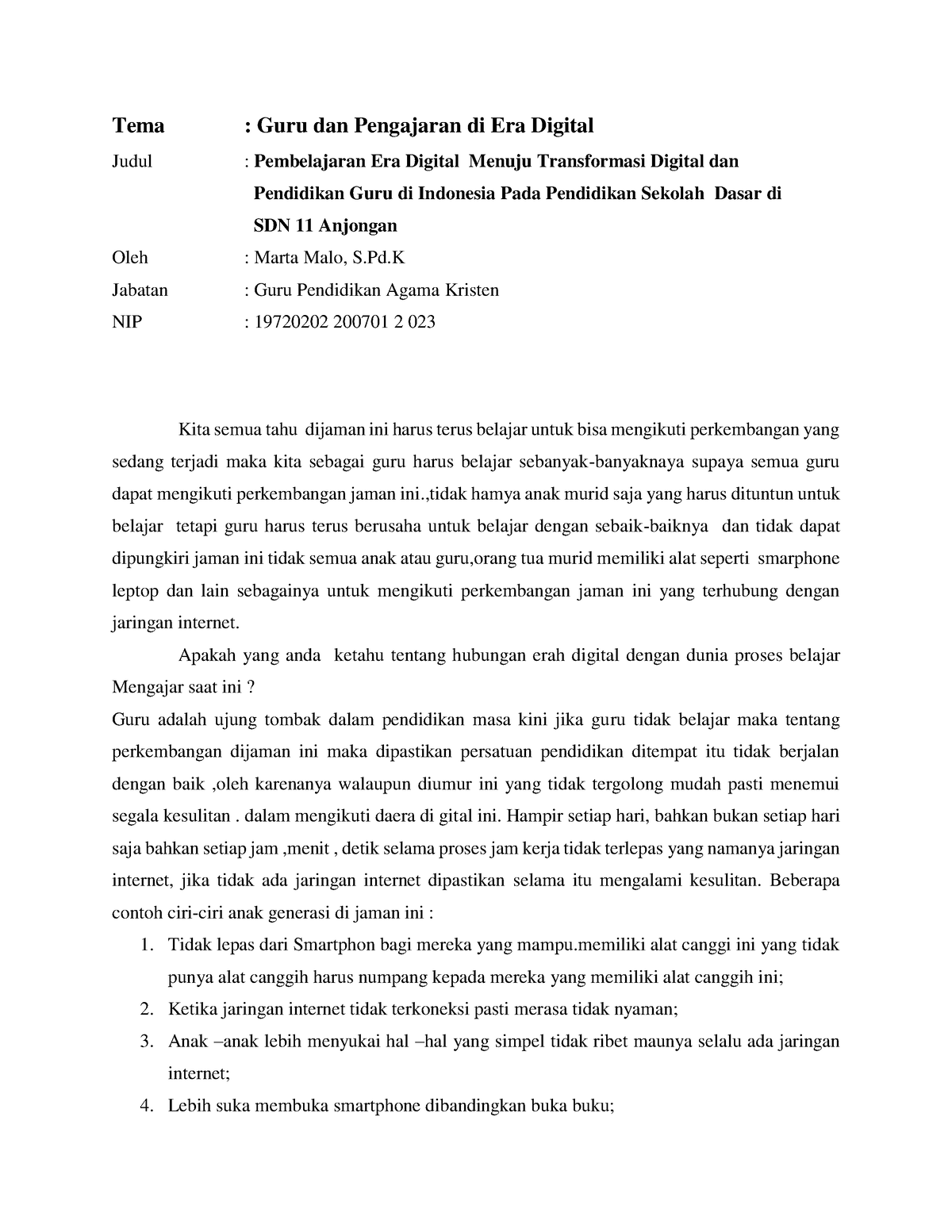 Modul Menuju Transformasi Digital Pendidikan Guru Di Indonesia - Tema ...