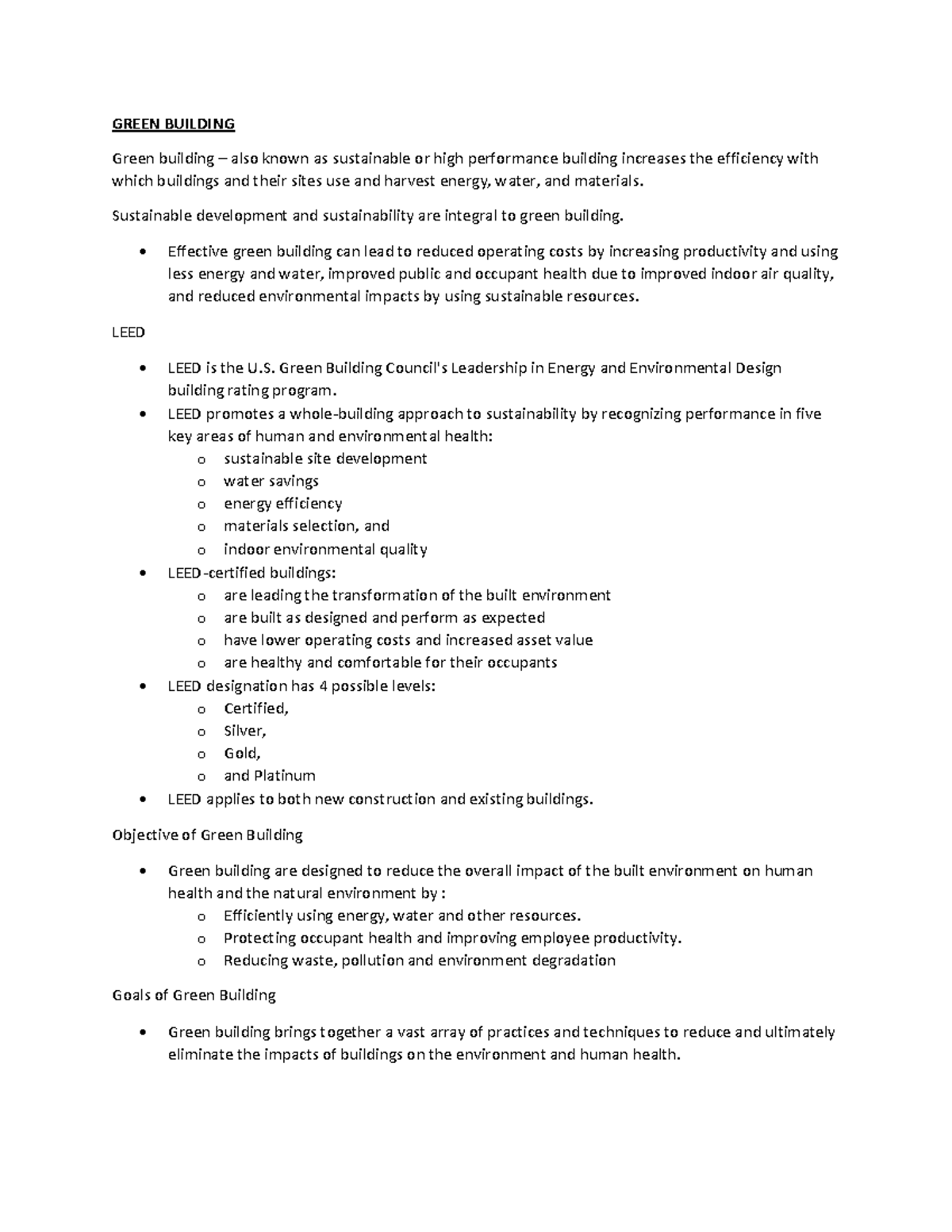 15. Green Building - GREEN BUILDING Green building – also known as ...