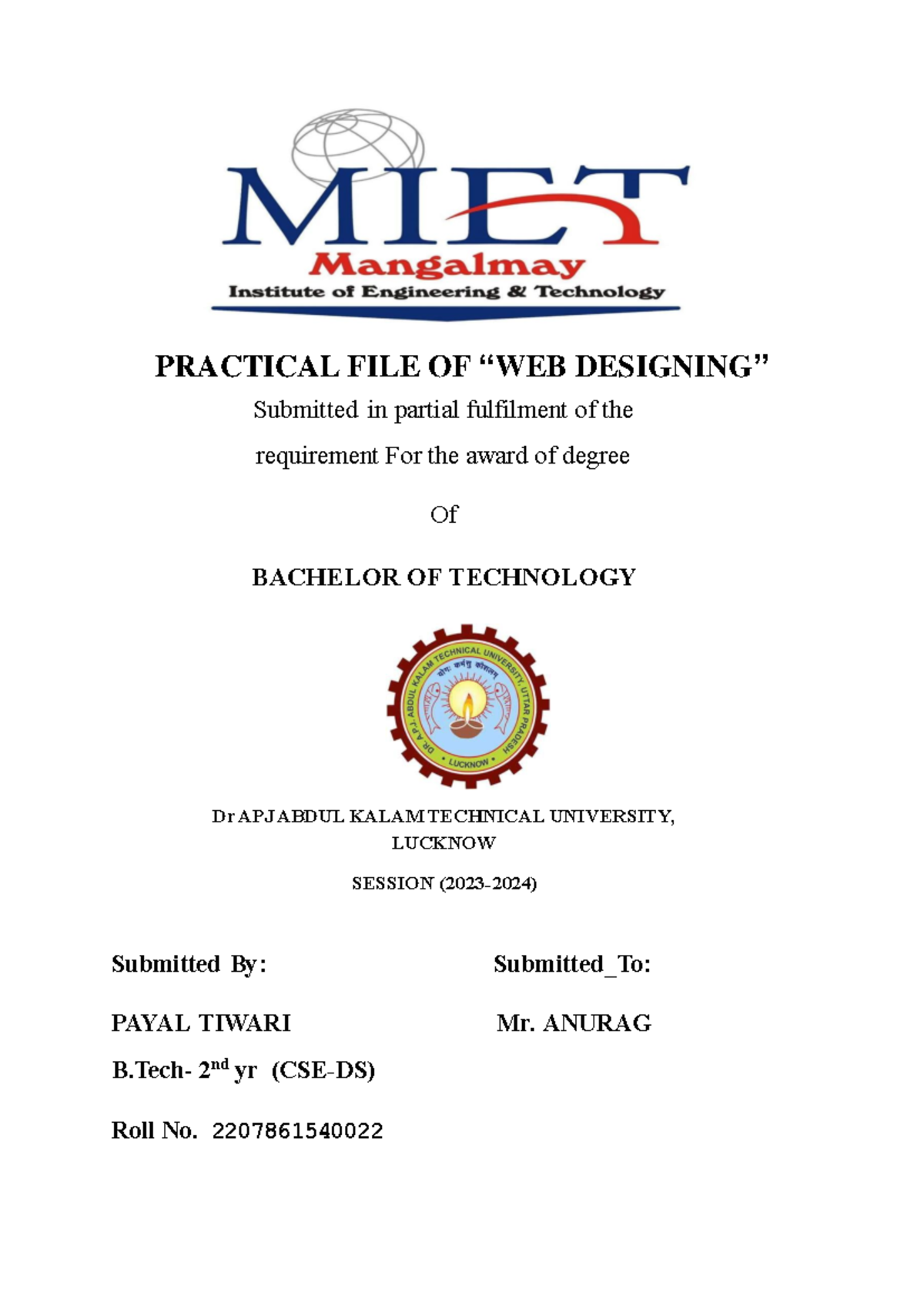 WD FILE blcknwyt merged - PRACTICAL FILE OF “WEB DESIGNING” Submitted ...