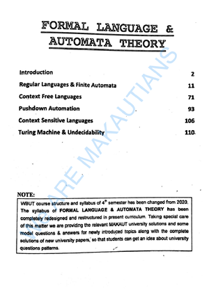 PCC-CS403-CA1-Formal Language and Automata Theory - pDr o- DrA 1,S1l_ Z ...