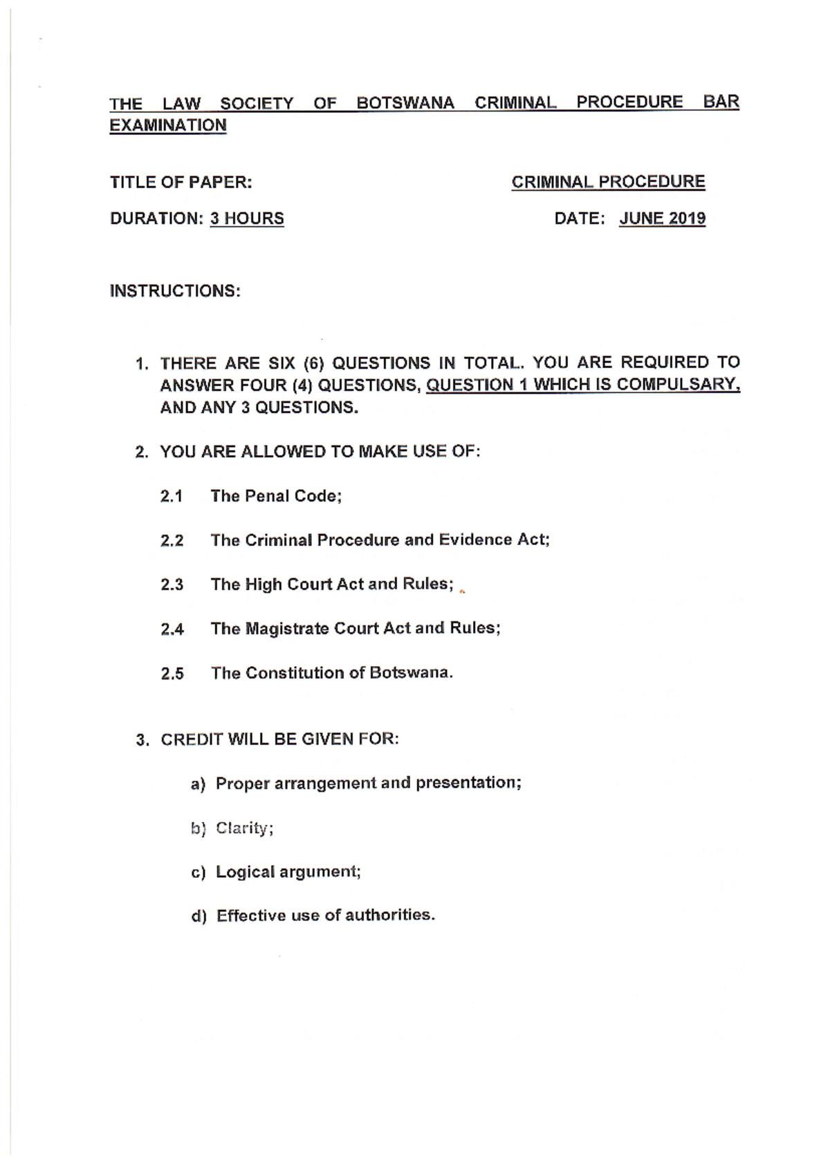 Criminal Procedure And Practice 2018 2019 Ub Studocu