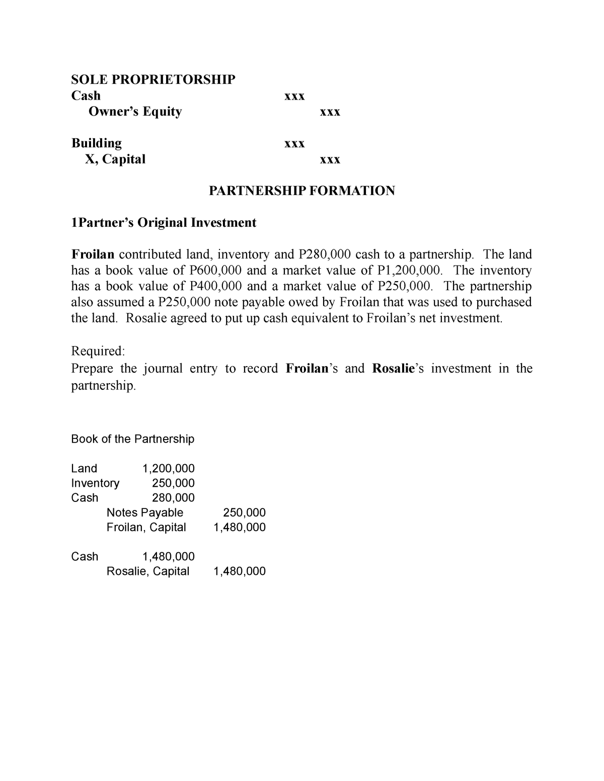 partnership-formation-exercises-bsa-1-1-sole-proprietorship-cash-xxx