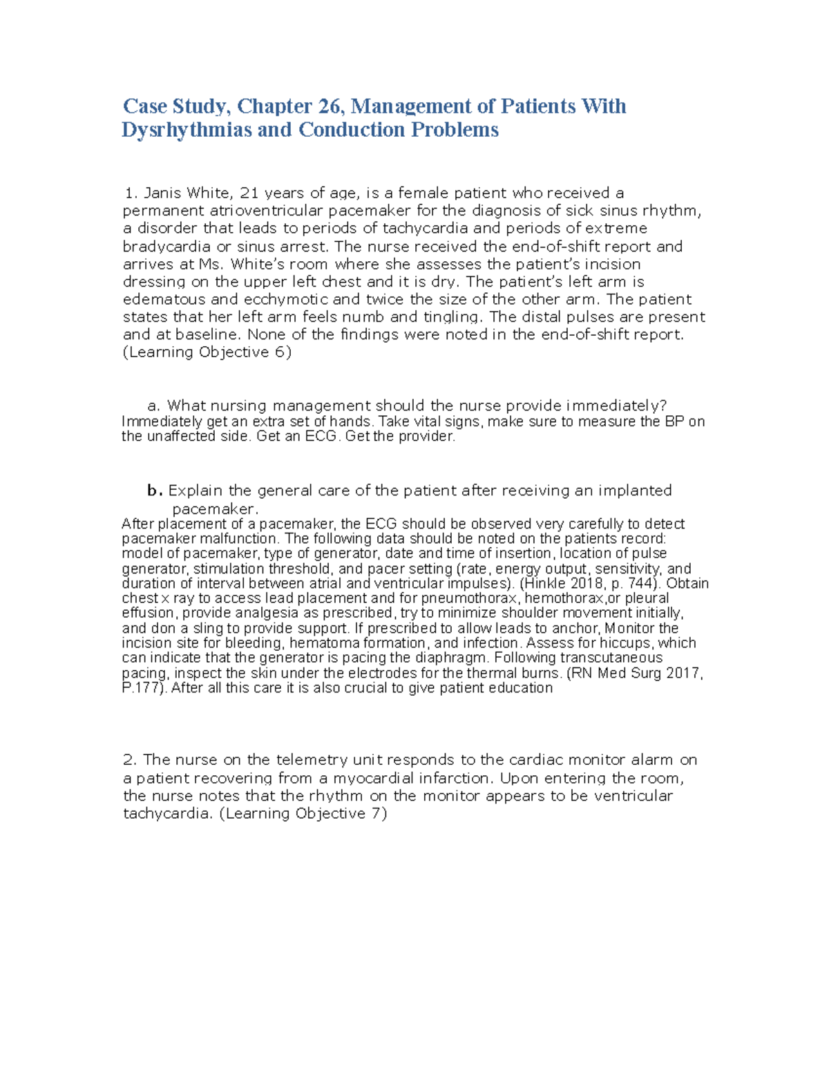CS Ch26 Management of Patients With Dysrhythmias and Conduction ...