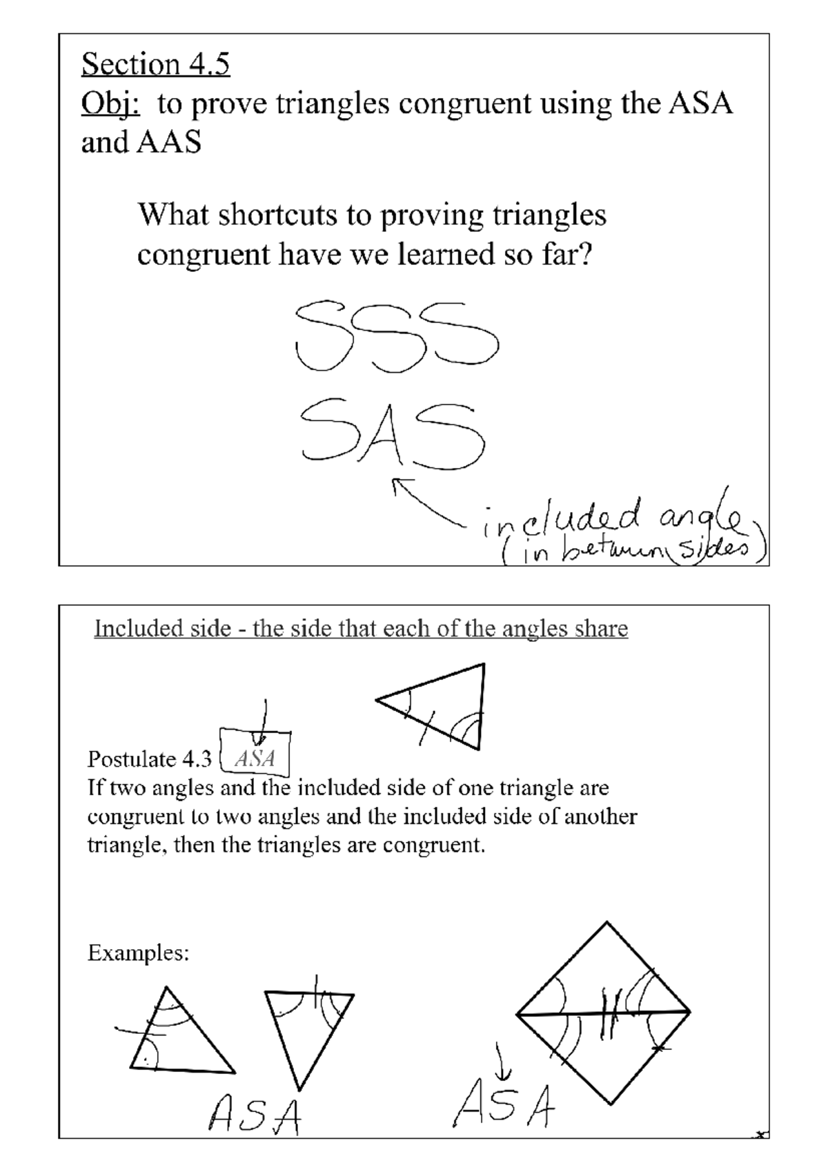Geom+Section+4 - completed class notes - Studocu