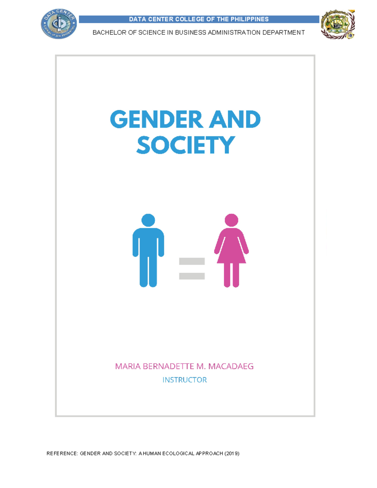 Gender and Society Module 1 - Business Administration - DATA CENTER ...