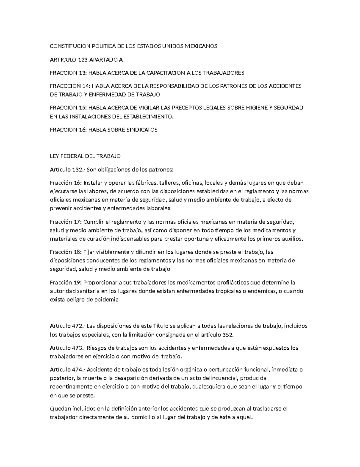 Constitucion Politica DE LOS Estados Unidos Mexicanos - CONSTITUCION ...