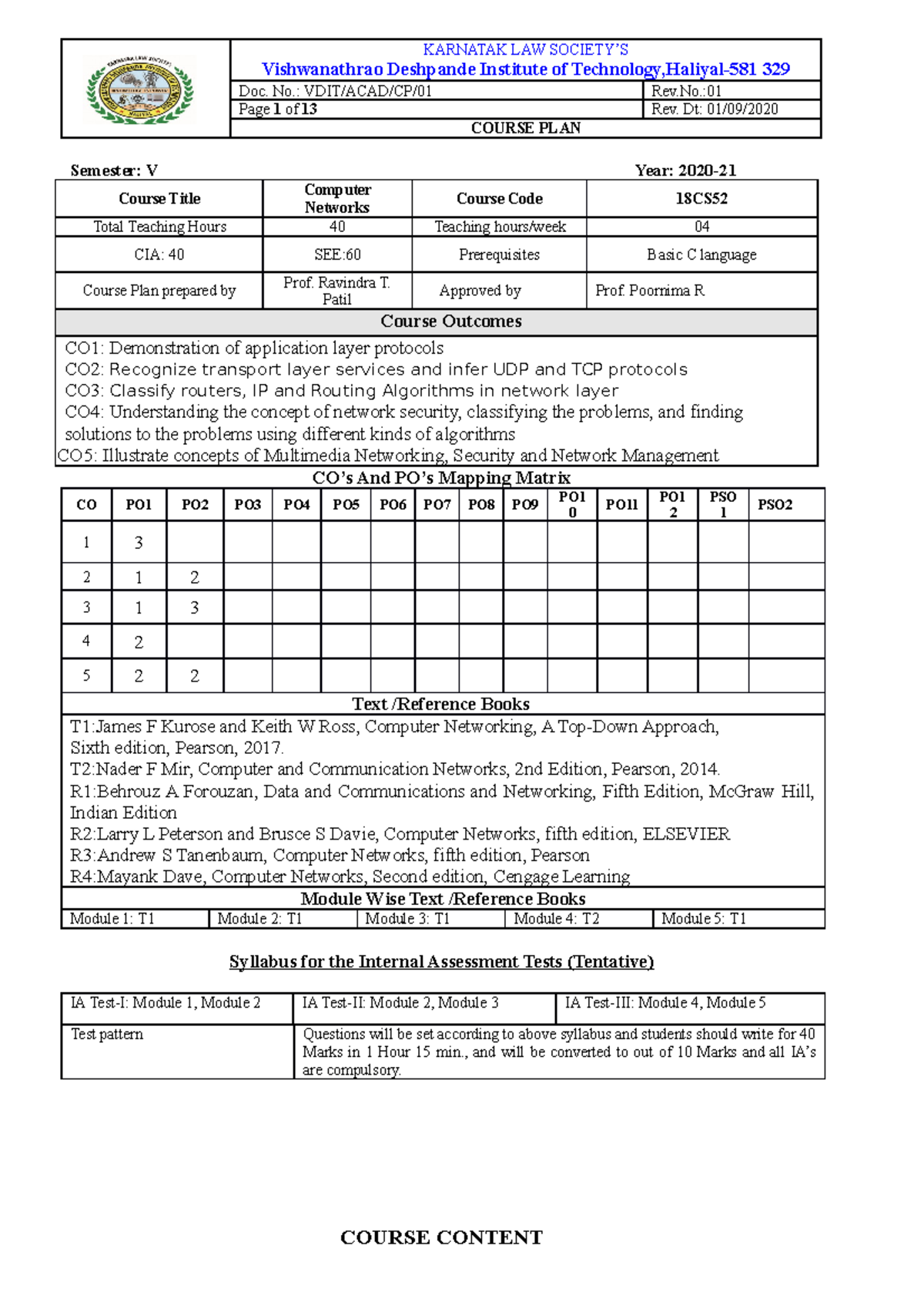 CN 18CS52 - DBMS book - Vishwanathrao Deshpande Institute of Technology ...