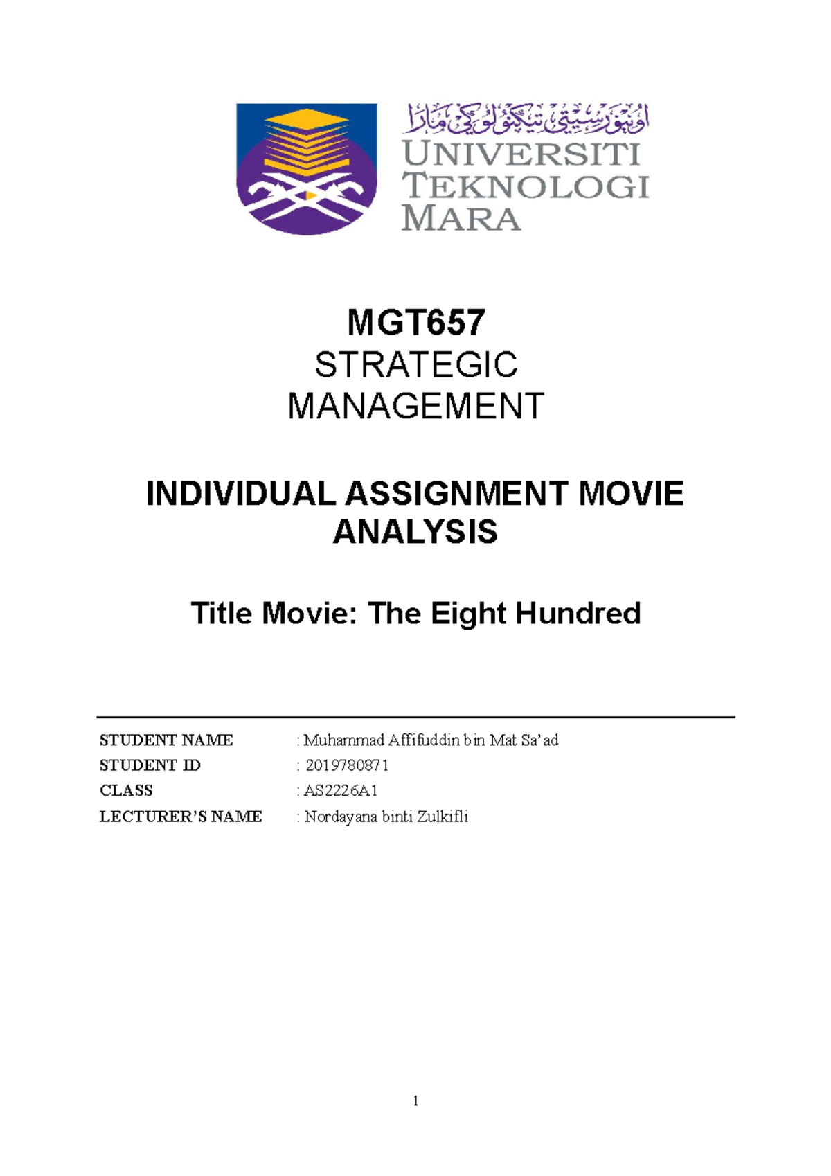 mgt657 group assignment